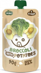 Brokolice-bramborové jídlo po 6 měsících BIO 90 g OVKO